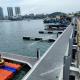 OEM Aluminum Floating Pontoon Marina Pontoon Walkways With WPC Decking