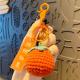 Plush Crocheted Good Things Happen Pendant Hand-Woven Wool Persimmon Good Persimmon Peanut Bag Keychain Accessories