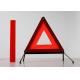 Reflective warning triangle sign for road traffic, parking, traffic accident, AS, ABS