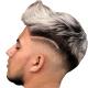 Remy Hair Hand Tied Natural Ombre Salt And Pepper Gray Human Hair Pieces Toupee for Men
