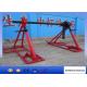 5 Ton Conductor Cable Reel Jack Stands 80M / Min With Disc Brake