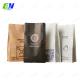 Eco Friendly Coffee Bags Packaging Flat Bottom High Barrier And Matte Finishing