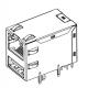 1-1840012-2 Gigabit RJ45 USB Connector Rj45 Stacked With USB LPJU3836AONL