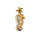 18k Golden & Rose Golden Plating Diamond Animal Jewelry Pendant With Factory
