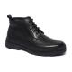 Spring Black Lace Up Anti Odor Mens Leather Casual Boots