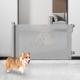 Punch Free Mesh Retractable Dog Gate For Outdoor Indoor Hallways Deck