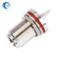Nickel plated pure brass N-type male female connector CNC machined hardware