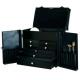Cosmetics Storage Black Vanity Case Sturdy Design With Customized Logo And Size