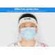 Windproof Dustproof Face Anti Fog Breathable Face Shield , Dust Full Face Protective Cap Face Shield