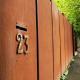 Custom 0.118 Inches Corten Steel Plates Modern Square Outdoor Wall Decor For Building