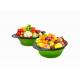 Collapsible Silicone Colander , Silicone Colander Strainer For Fruit Vegetable Washing