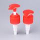 Red Plastic Screw Lotion Pump 28/410 1.8cc Dosage For Cleaning Liquid