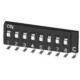 Right Angle SMD Single / Dual Inline Package DIP Switch With Holder