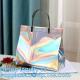 Holographic Rainbow Handbag Reusable Bags, Gym Sports Security Travel Beach Lunch Box Restaurant Takeouts
