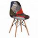 Stable Patchwork Dining Chairs With Crossover And Triangular Structure