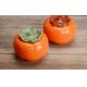 Orange Persimmon Shape Ceramic Teapots / Household Lucky Ceramic Jar Gift
