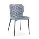 Scratch Resistant Leather Painted Dining Chair With Metal Frame