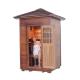 Red Cedar Hemlock Corner Wooden Outdoor Infrared Dry Sauna For 2 Person