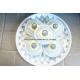 Wedding table decoration spun stainless steel tray with dip bowls set dinnerware hot deals candy bowl set online