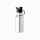 500ml Single wall stainless steel sports bottle with lid with engraved rings