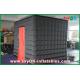 Advertising Booth Displays Black Led Inflatable Photo Booth Large Square For Wedding