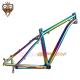 Rainbow Titanium MTB Frame PVD Anoxide Electric Plating 27.5 Mountain Bike Frame