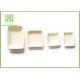 Fast Food Restaurant Disposable Wooden Plates Compostable Utensils 115 * 115 * 15mm