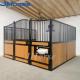 Bamboo Pine Portable Horse Stables Temporary Horse Stall Fronts  3.6m