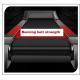 Customized  PVC    Treadmill  Running  Belt Printing logo household commercial running belt manufactures