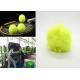9Dx64mm Triangle Polyester Staple Fiber Shiny Green Color For Tennis Ball Cloth