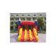 Attractive Three Slide Inflatable Bouncer Combo Pencil Shaped Silk Printing