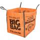 Heavy Duty 800kg 1000kg 1500kg Construction Waste Skip Bag With Flat Bottom