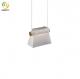 GU10 1-Light Iron Plating And Glass Smoke Gray Pendant For Bedroom