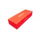 Custom Cardboard Shipping Boxes Foldable Paper Box Red 250-300gsm
