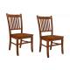 Slat Back Side 	Wooden Dining Room Chairs Timeless Classic Solid Wood Slat Chair