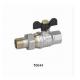 Forging Brass Ball Valve 10044 Nickel plating 30Bar for Manifold fittings