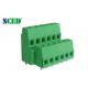 2 Levels Green Color PCB Screw Terminal Block Power Connector