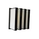 Pleated HEPA V Bank Air Filter For Ventilation System Purifier