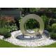 Garden Design Ring Shape Stainless Steel Water Feature Fountain Corrosion Stability