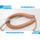 High Strength Copper Spiral Wrapped Yellow Retractable Cable