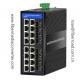 FR-7M3816 16x10/100/1000Base-TX to 8x1000Base-FX Industrial Managed PoE Switch With or Without PoE