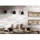 Picket Ripple Surface Restaurant Decorative Wall Tiles Heat Insulation