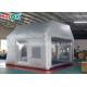 Silver Inflatable Paint Booth With Filter System / Inflatable Bubble Tent