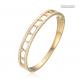 14k Gold Stainless Steel Rhinestone Crown Bracelet OEM ODM