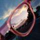 Therapy Chakra Chromotherapy Rose Colored Lens Sunglasses PC Frame