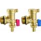6005 Extruded Profile Manifold Body Parts 2 in 1 End Piece as Automatic Air Exhaust (Horizontal) + Flushing Drain Valve