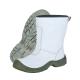 Round Toe PU Safety Work Boots with Split Leather Upper Material and Steel Toe