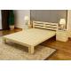 Economic Family Oak Double Bed Frame , Solid Cherry Full Size Wood Bed Frame