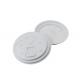 paper coffee cup lid 80mm biodegradable for 8oz takeout drink, sugarcane pulp, durable, disposable