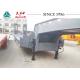 Heavy - Duty 50 Tons Low Bed Trailer With Spring Ramp For Mozambique